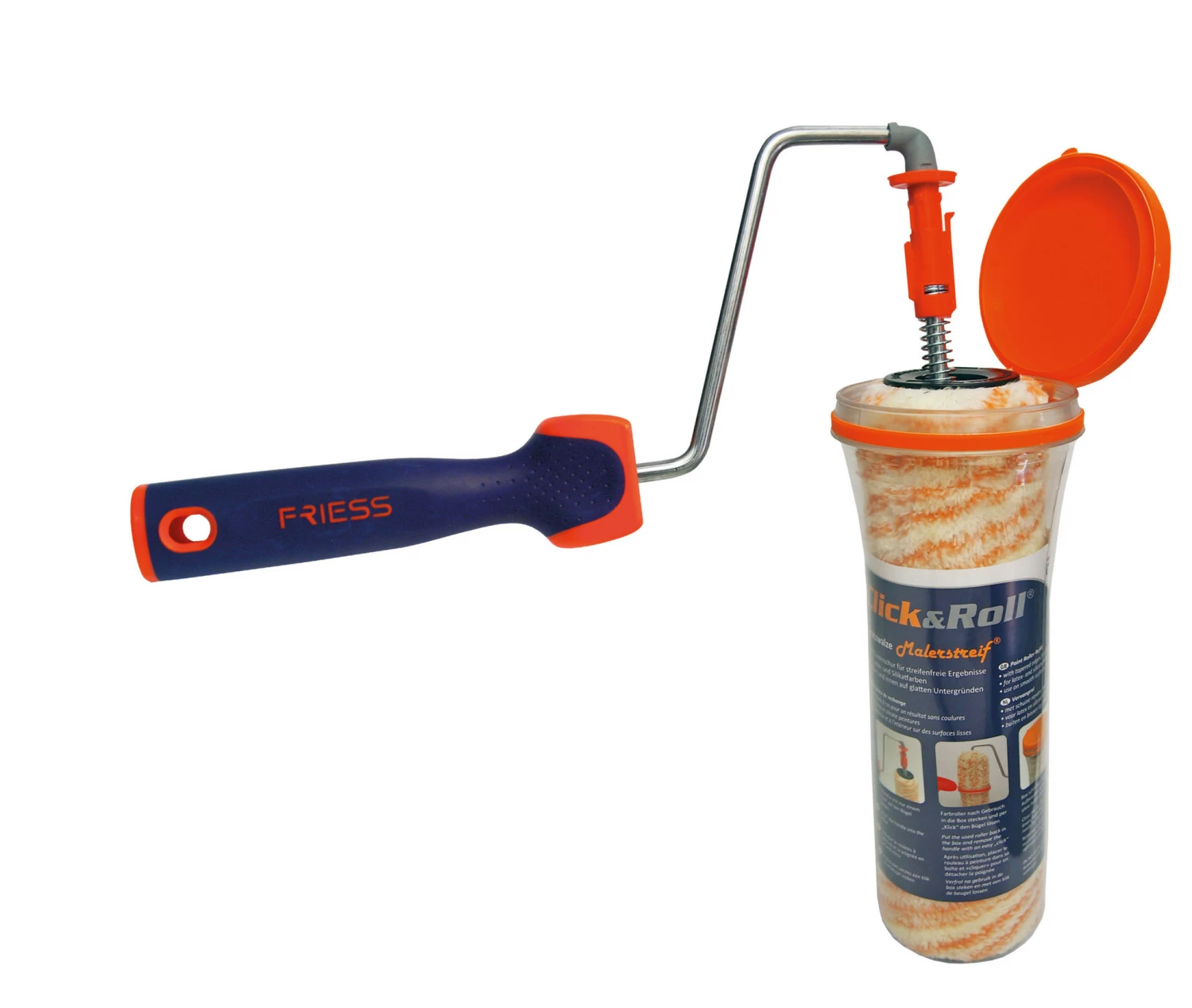 Friess Malerstreif Muurverfroller Click & Roll - in box - 18cm-image