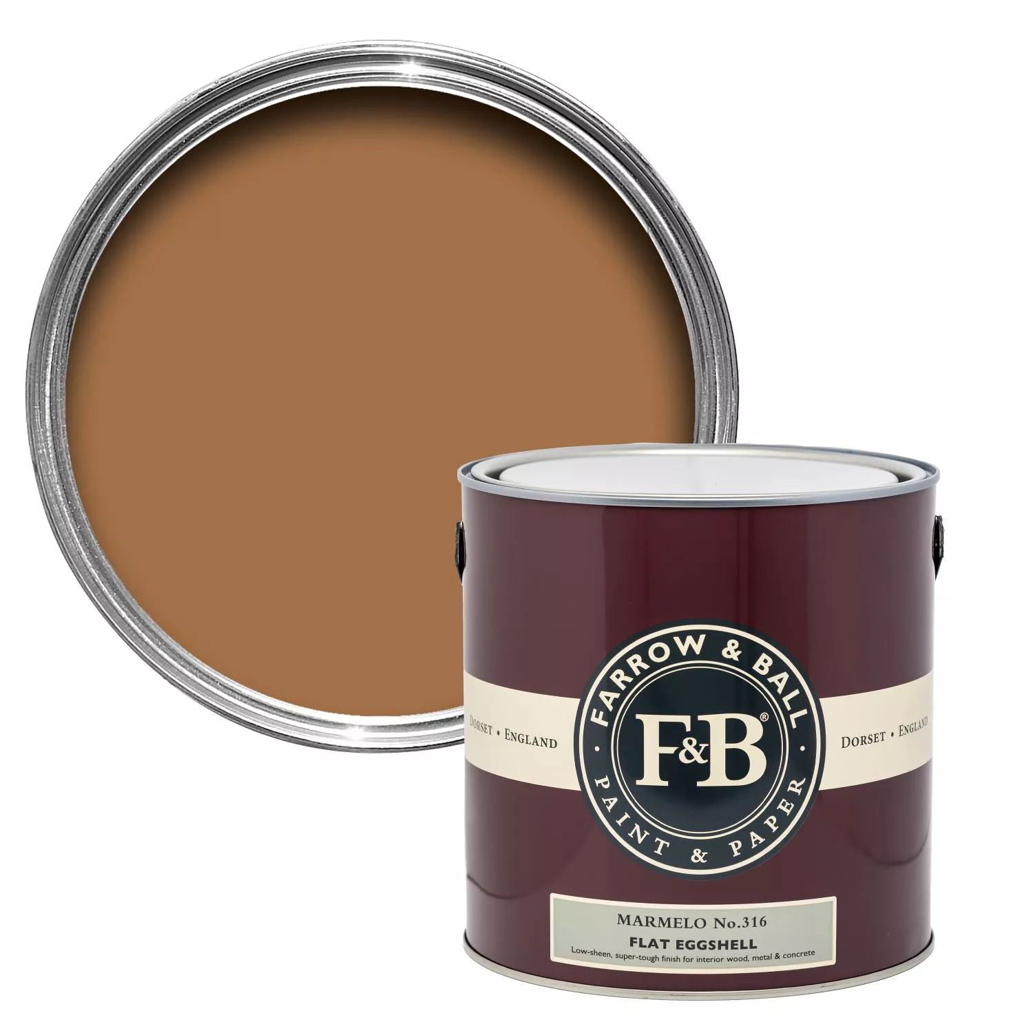 Farrow & Ball Flat Eggshell Marmelo No.316 - 5L-image