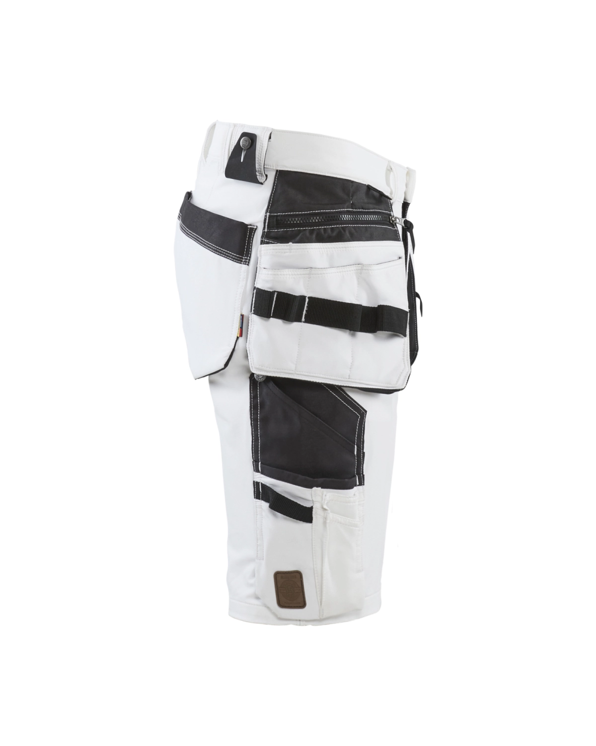 Blåkläder 1088 Werkbroek kort voor schilder/stucadoor met 4-weg stretch - wit/donkergrijs - 50 (M)-image