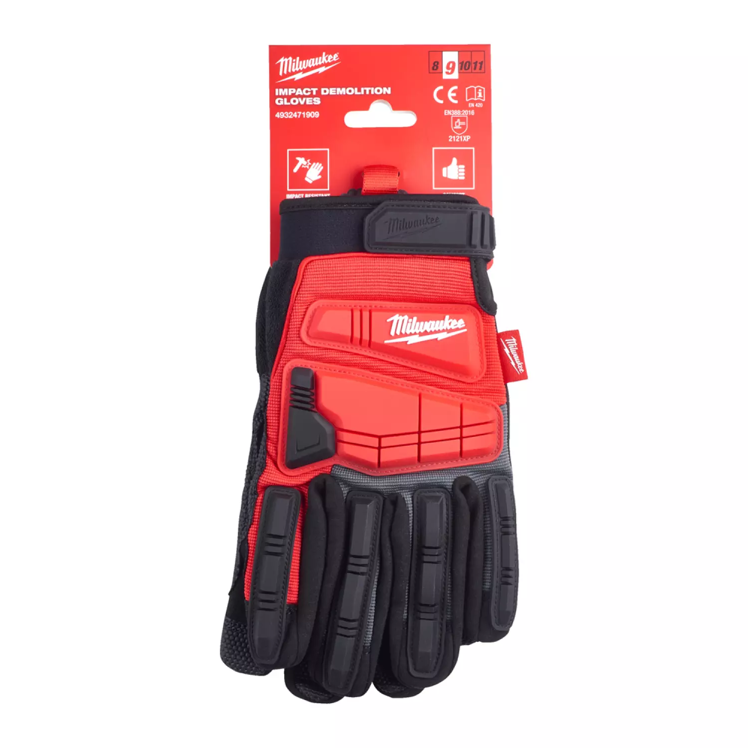 Milwaukee 4932471909 Impact sloophandschoenen - 9/L-image