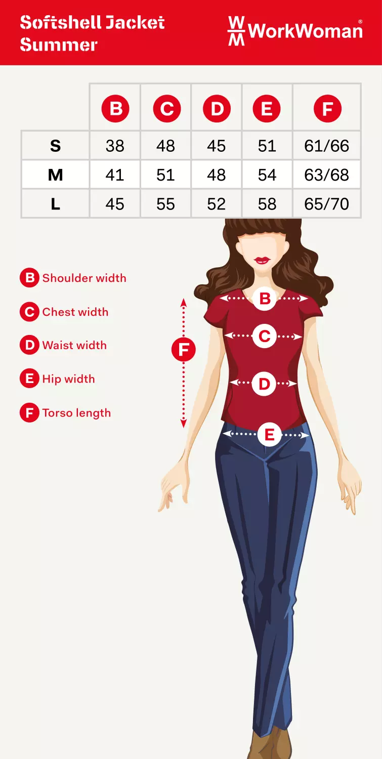 Workman 25011 Softshell Jacket Dames - Wit / Navy - M-image