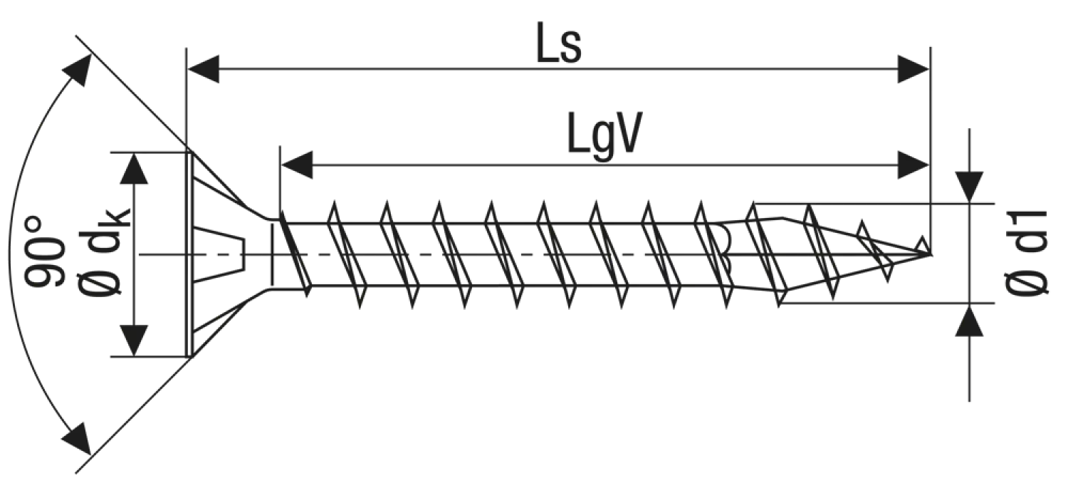 SPAX Universele schroeven verzonken kop - voldraad - Z2 - 4.5x50 mm (200st)-image