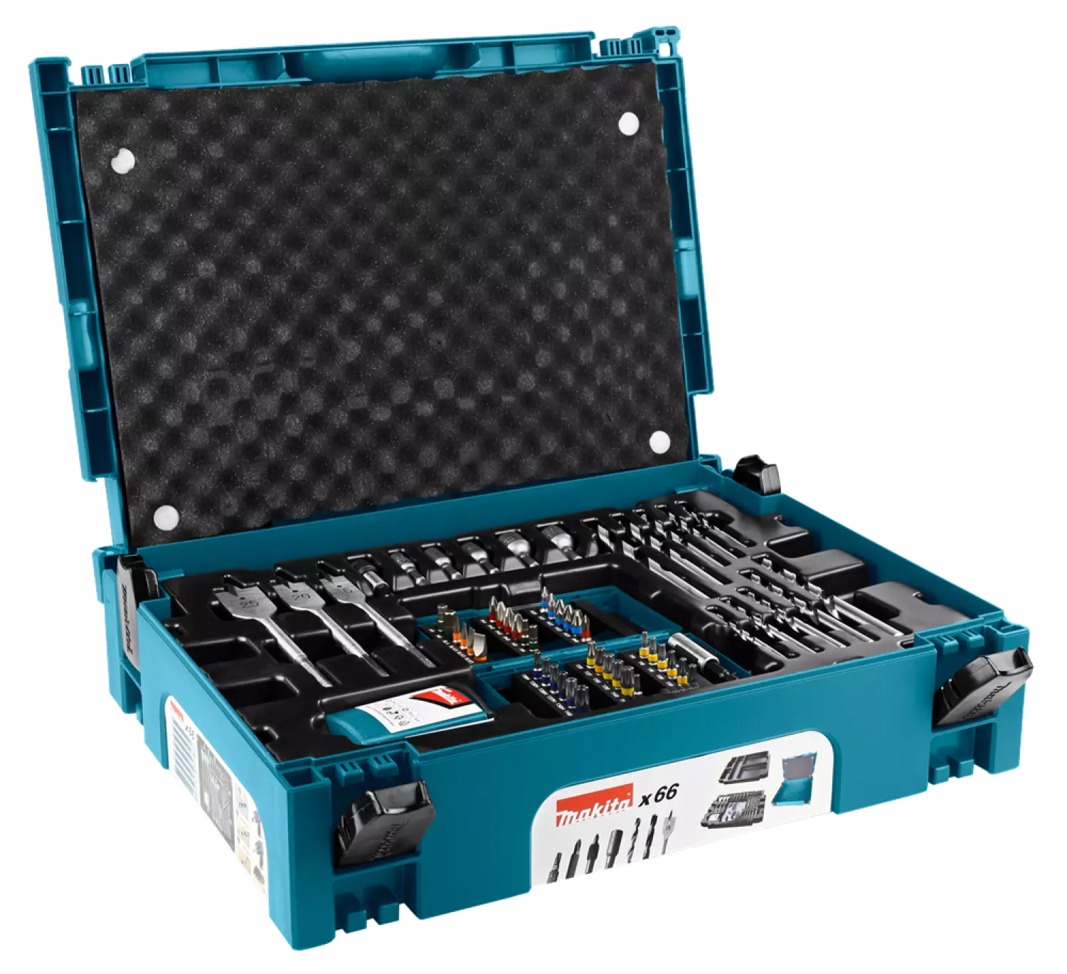 Makita B-43044 66 delige bit & boren set in Mbox-image