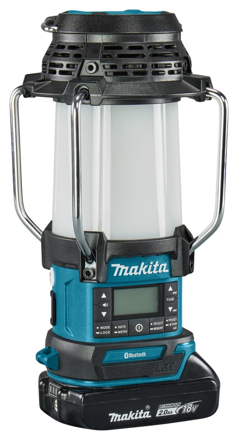 Makita DMR056 LXT 14,4V / 18V Li-ion Accu Camping lamp met radio en Bluetooth body - 310Lm-image