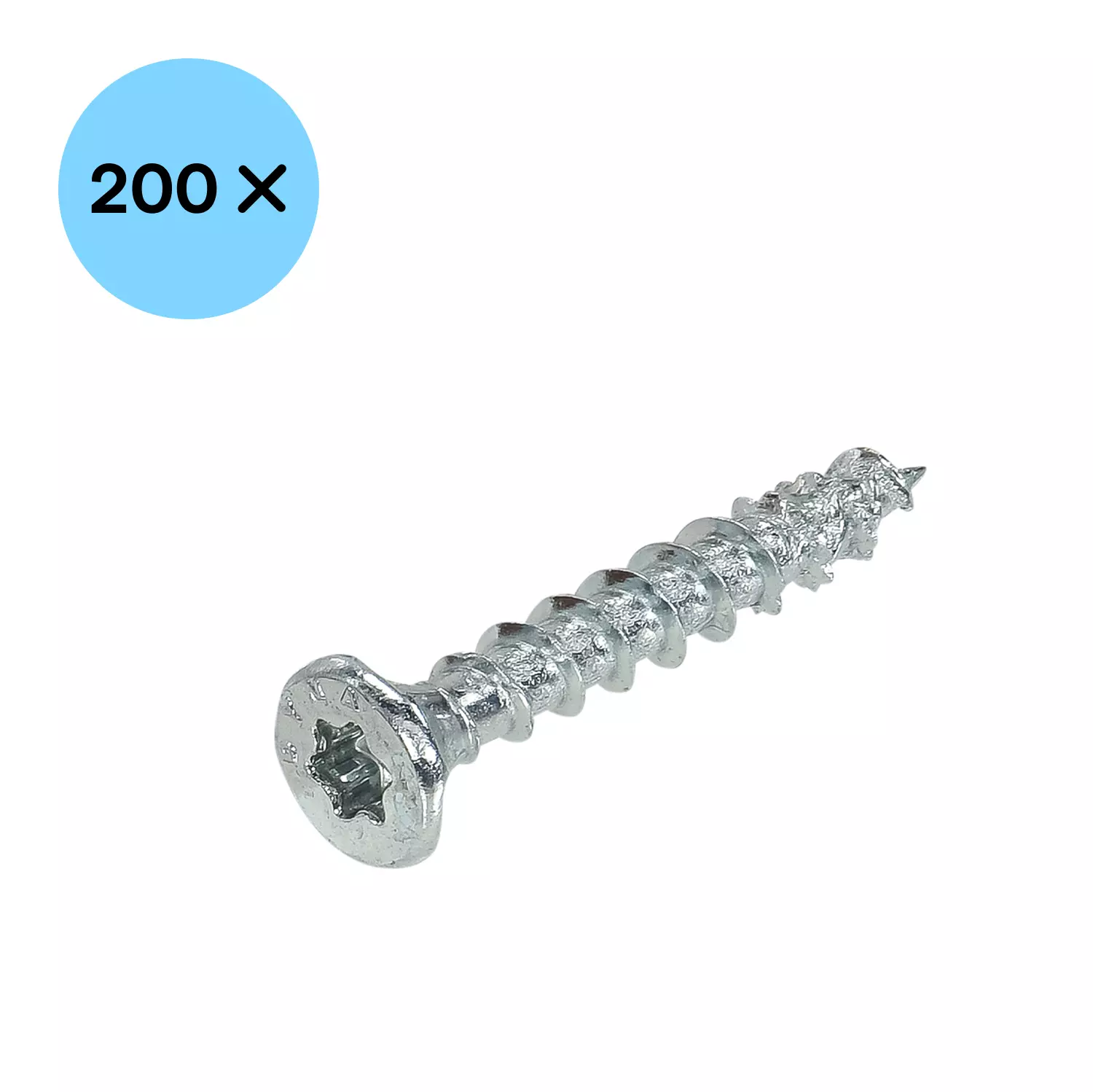 DynaPlus 0281.01.12701 Unischroef - TX10 - 3.0 x 16mm - Platkop - Voldraad - Verzinkt (200st)-image