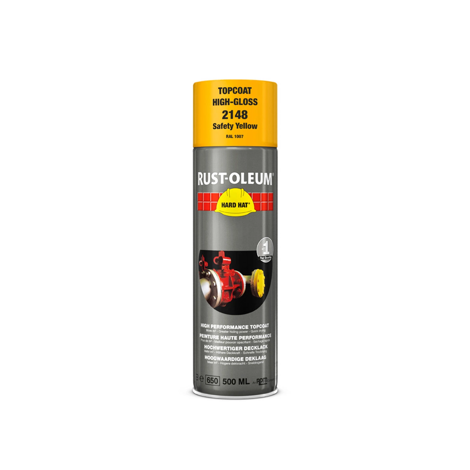Rust-Oleum 2148 Hard Hat Spuitbus- RAL 1007 narcissengeel - 0,5L-image