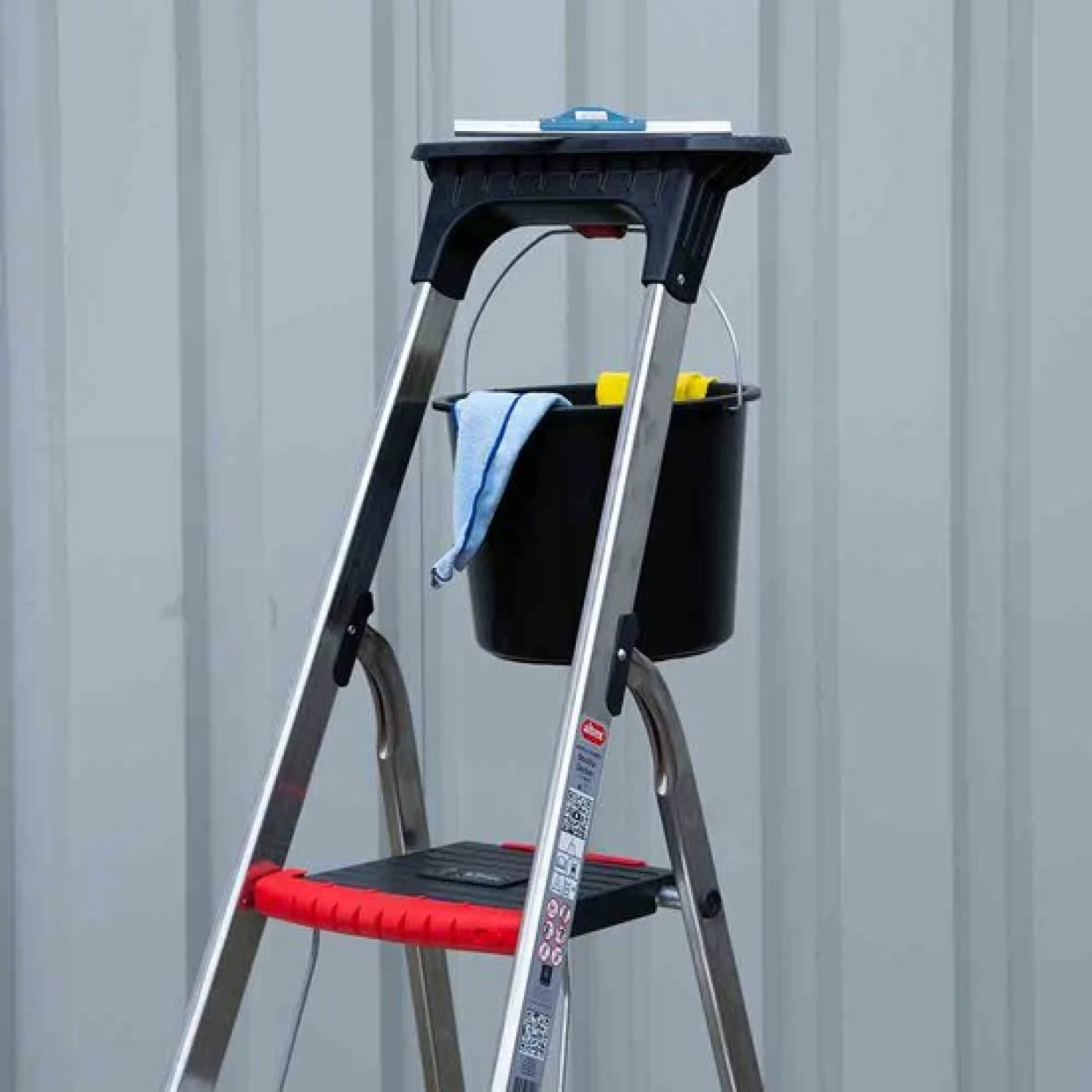 Altrex Double Decker Huishoudtrap - Aluminium - 4 treden - max. werkhoogte 2,8m-image