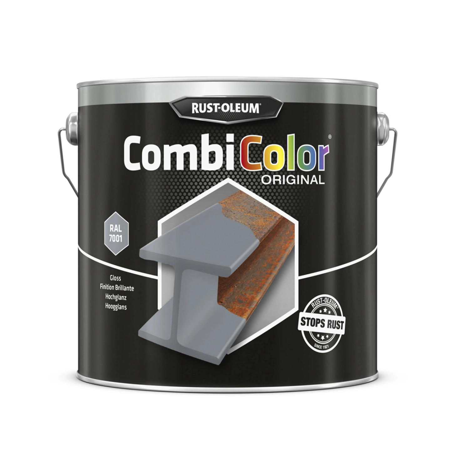 Rust-Oleum Combicolor Hoogglans - RAL 7001 zilvergrijs - 0,25L-image