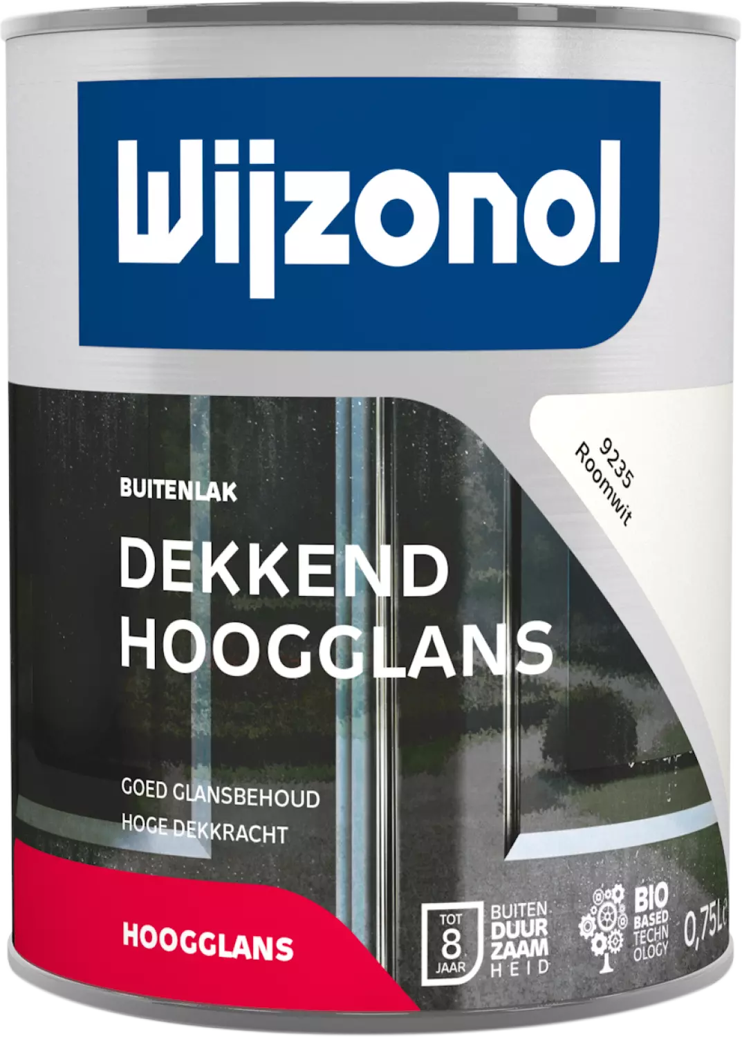 Wijzonol Dekkend Hoogglanslak - 9235 Roomwit - 0,75L-image