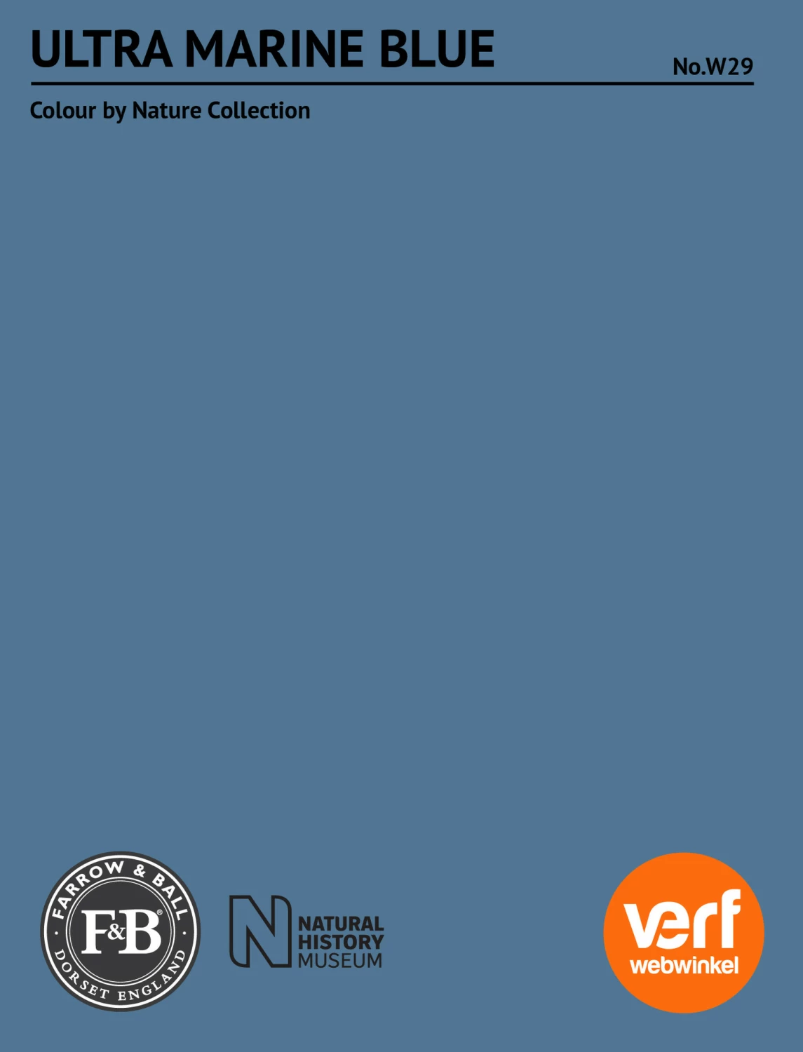 Farrow & Ball Full Gloss Ultra Marine Blue No. W29 0,75L-image