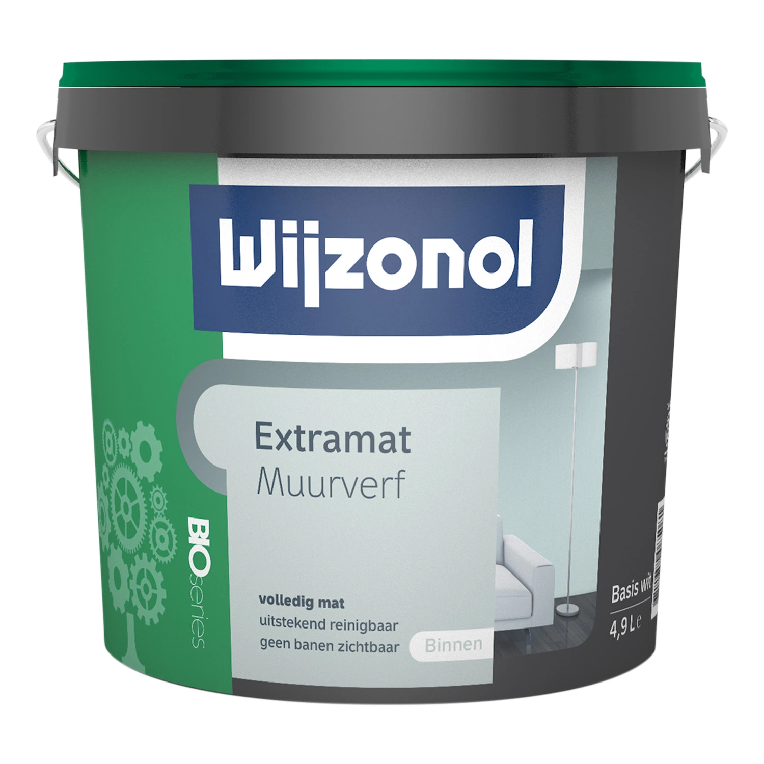 Wijzonol Extramat Muurverf BIO series - op kleur gemengd - 5L-image