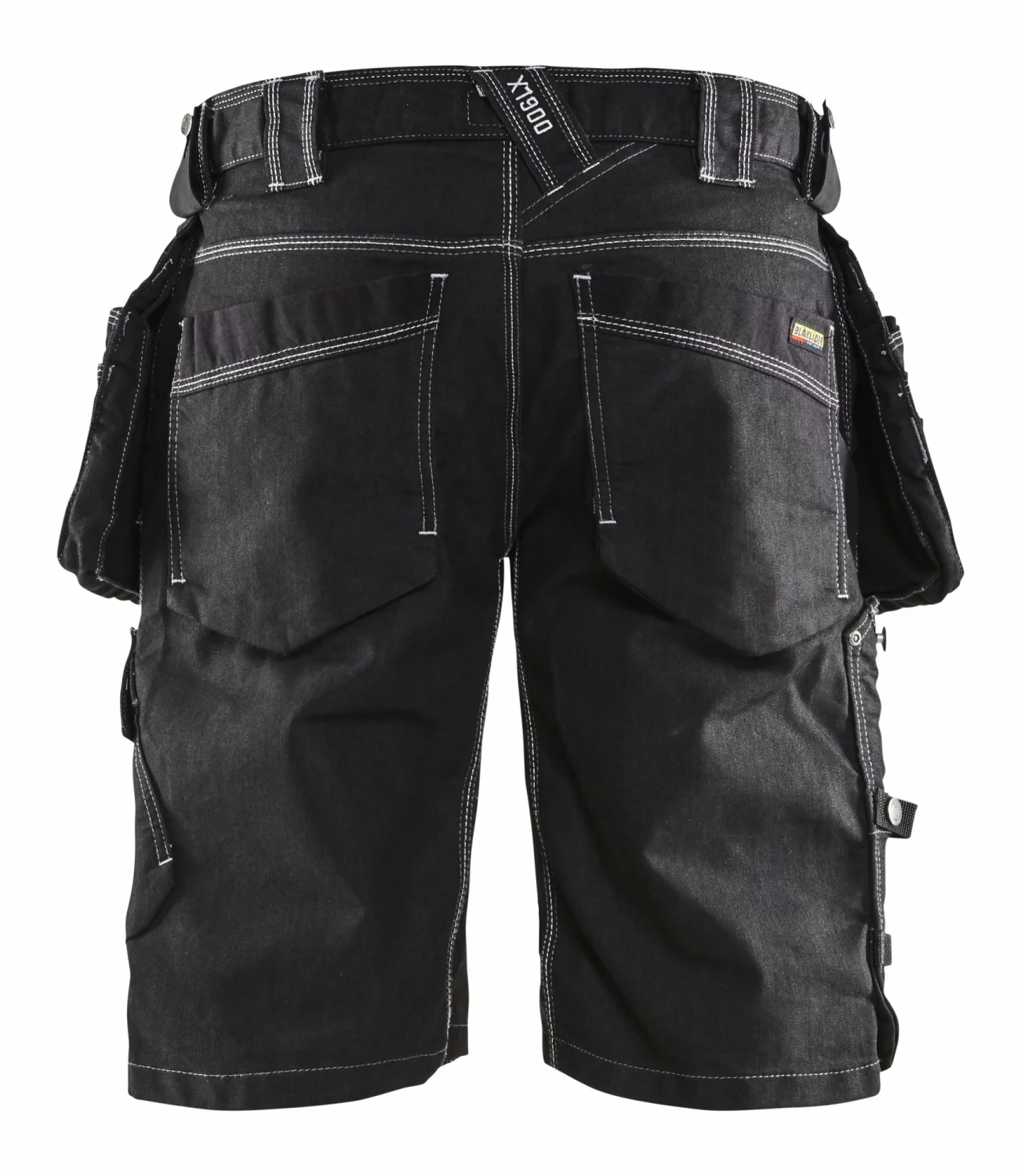Blåkläder X1900 Werkbroek kort Denim Stretch 1992 - zwart - maat 52 (L)-image