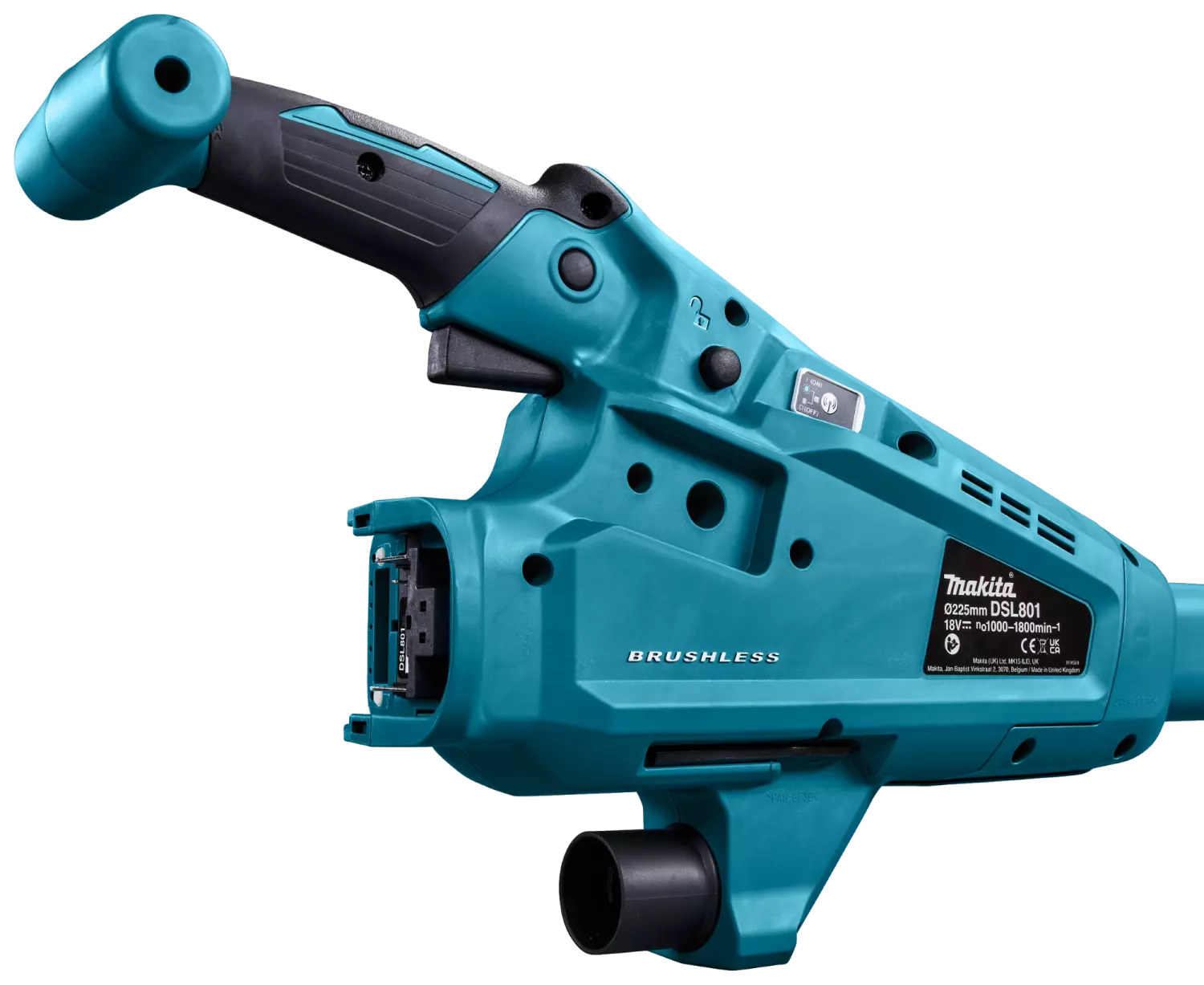 Makita DSL801ZU 18V Li-Ion accu Langnek schuurmachine body met tas en AWS zender - 225mm-image