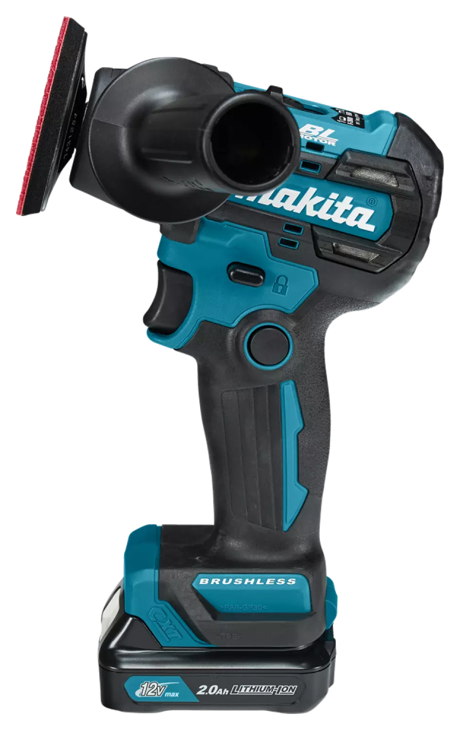 Makita PV301DSAE CXT 12V Max Li-Ion accu schuur-/poetsmachine set (2x 2,0 Ah accu) in tas - 46 mm-image