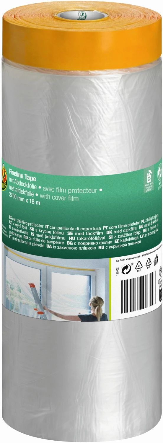 Duck Tape 110 Fineline Tape met afdekfolie