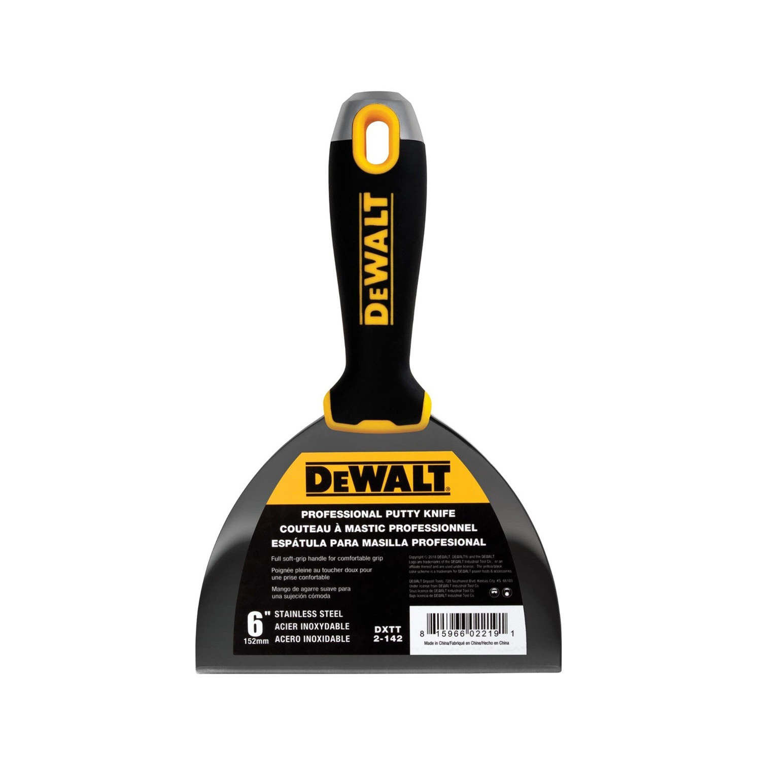 DeWalt Plamuurmes RVS Softgrip 6" (152 mm)-image