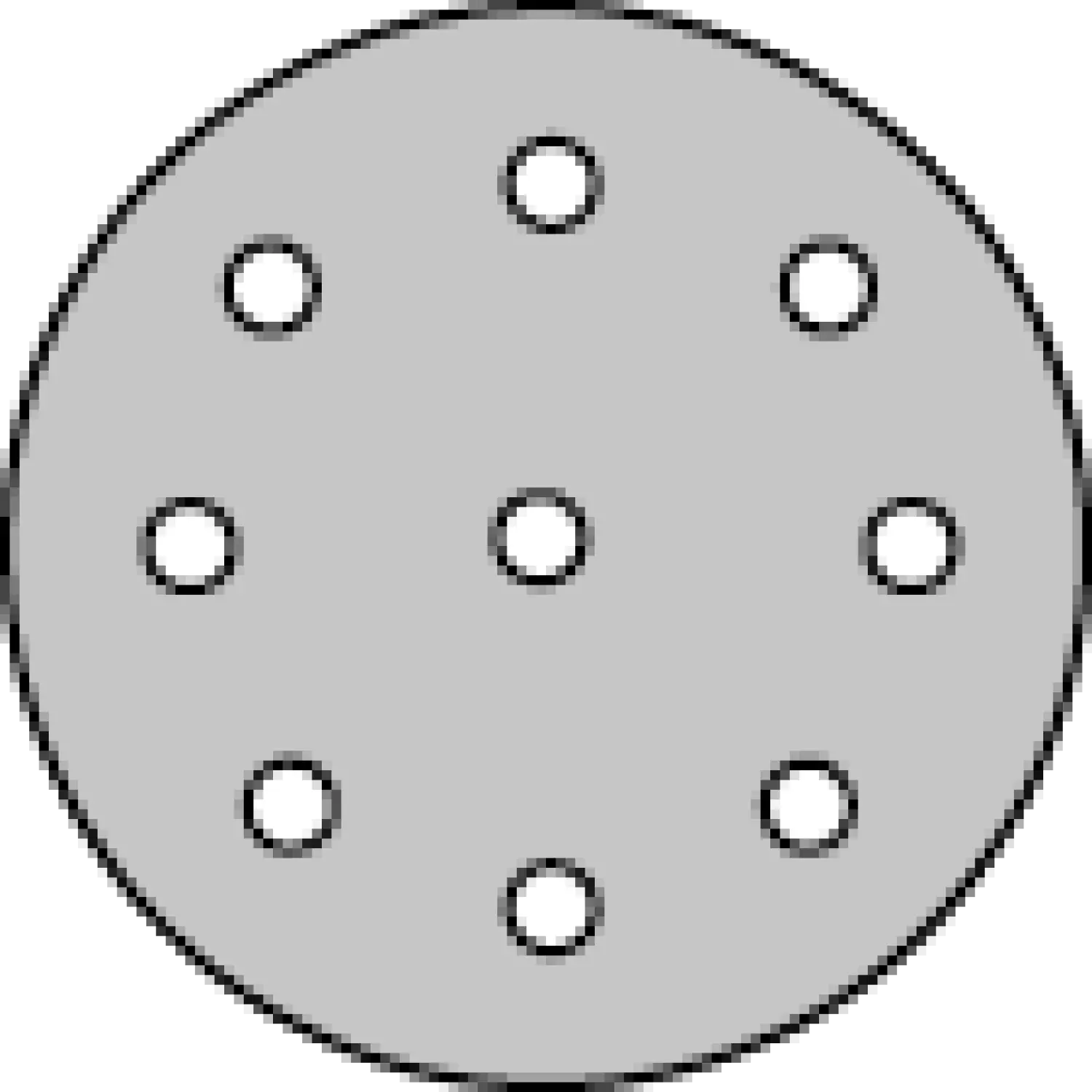 Klingspor Schuurpapier Rond 125 Klitteband 5st 9 Gaten P60-image