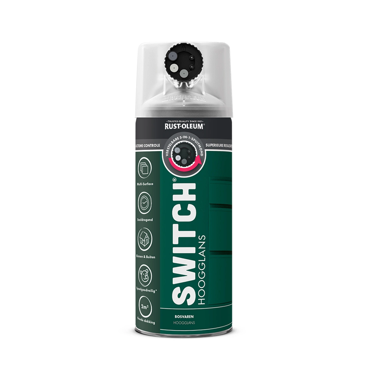 Rust-Oleum Switch Spuitlak - Hoogglans Bosvaren - 400ml-image