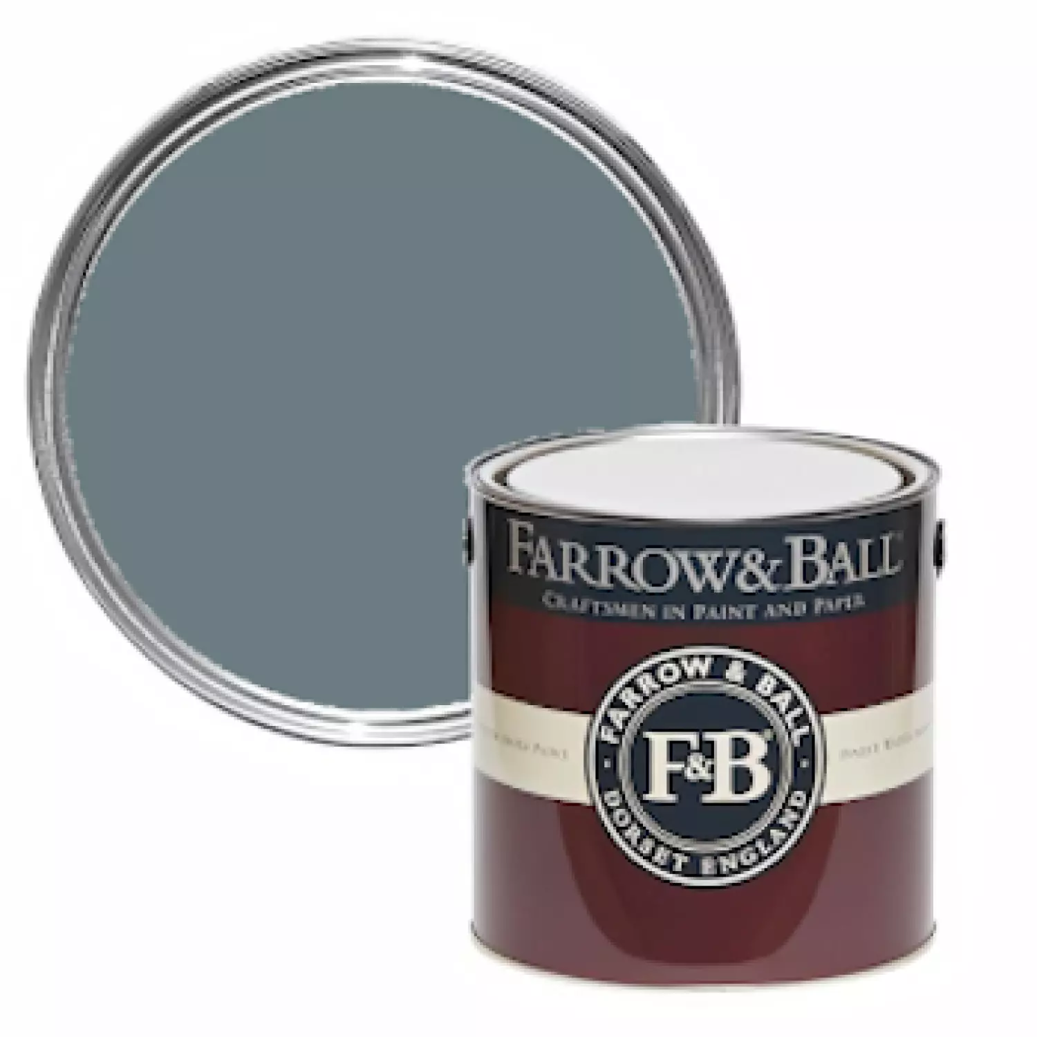Farrow & Ball Flat Eggshell Barrow Blue No.G8 - 5L-image