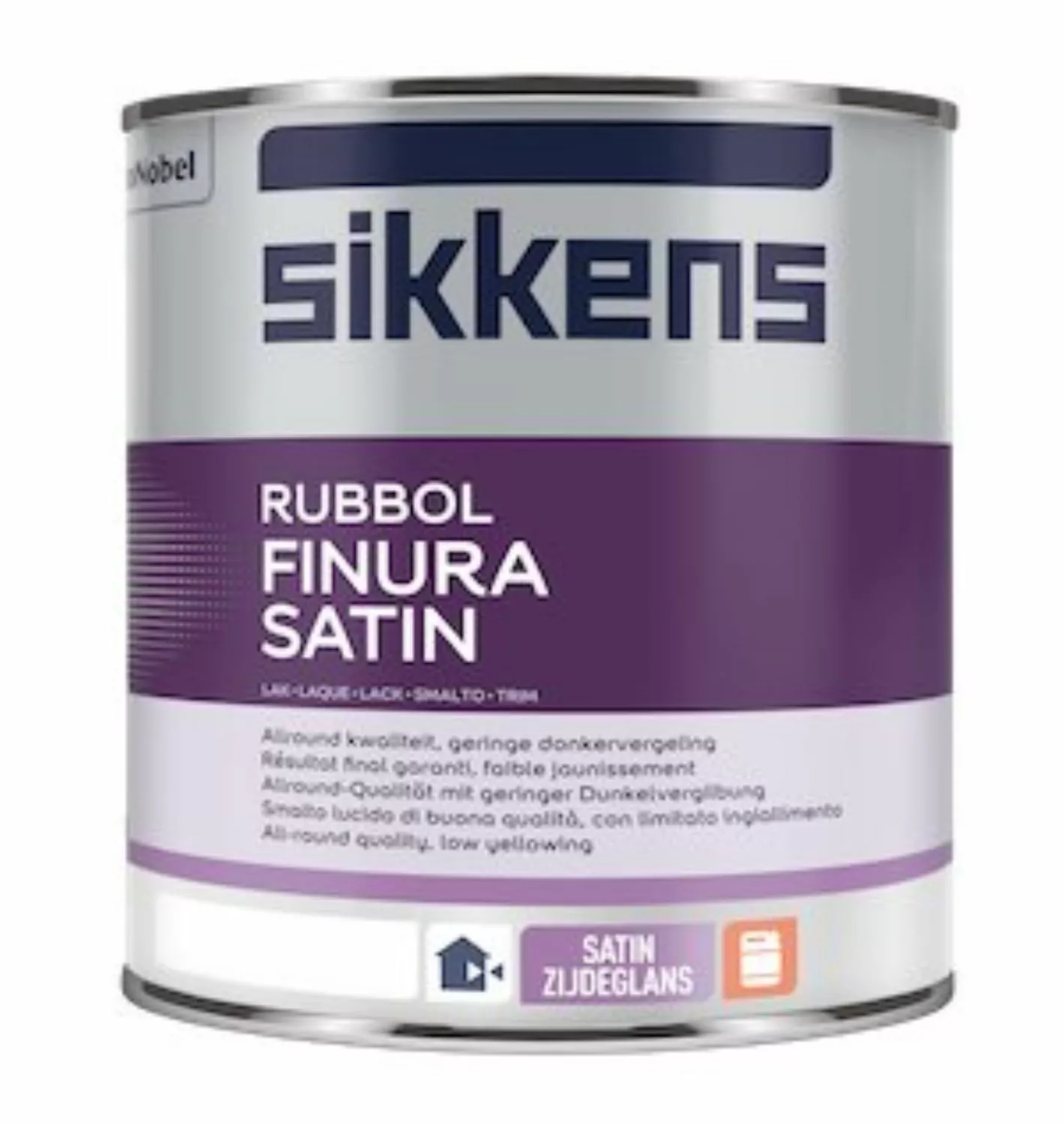 Sikkens Rubbol Finura satin - wit - 1L-image