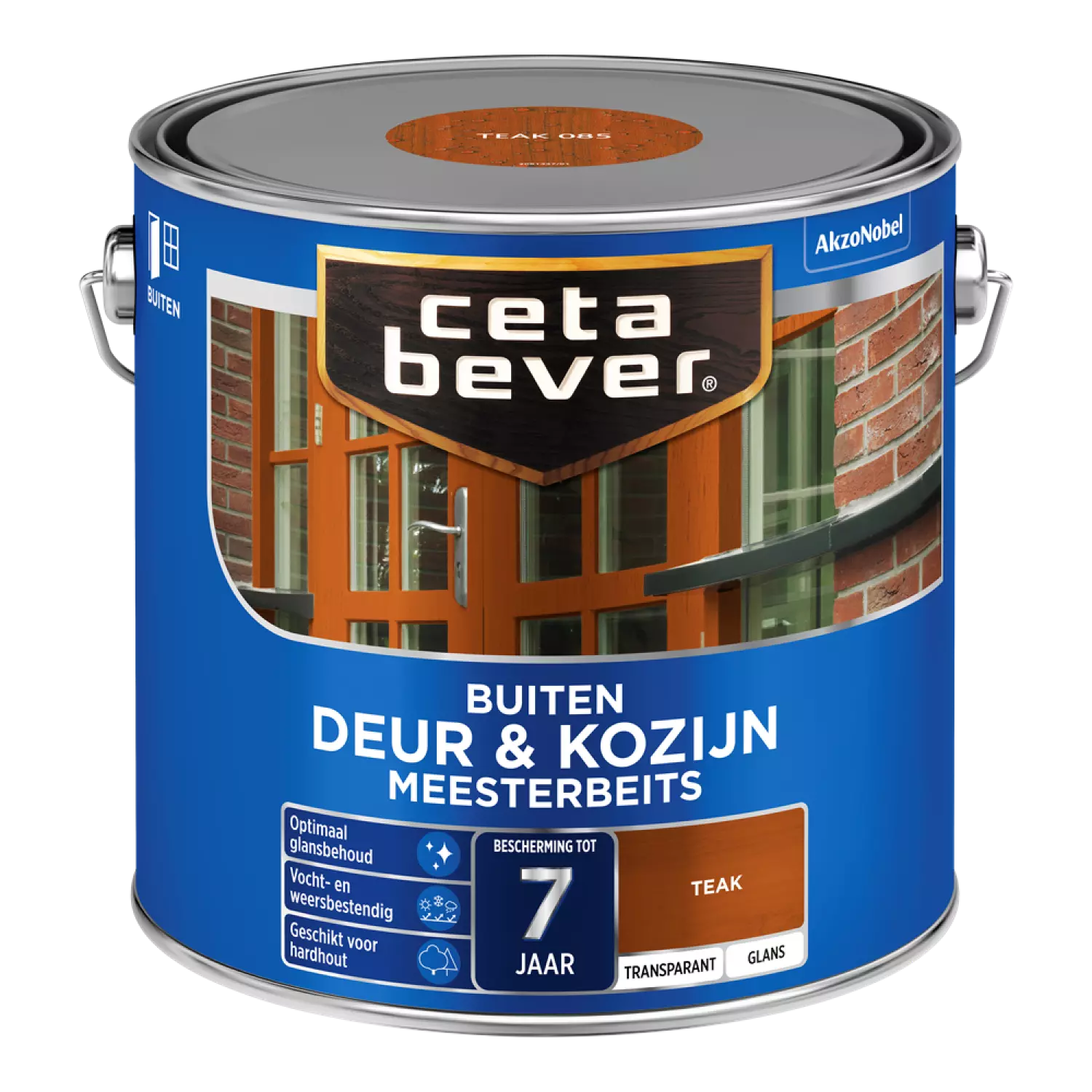 Cetabever Meesterbeits Deur & Kozijn Transparant Glans - Teak - 2,5L-image