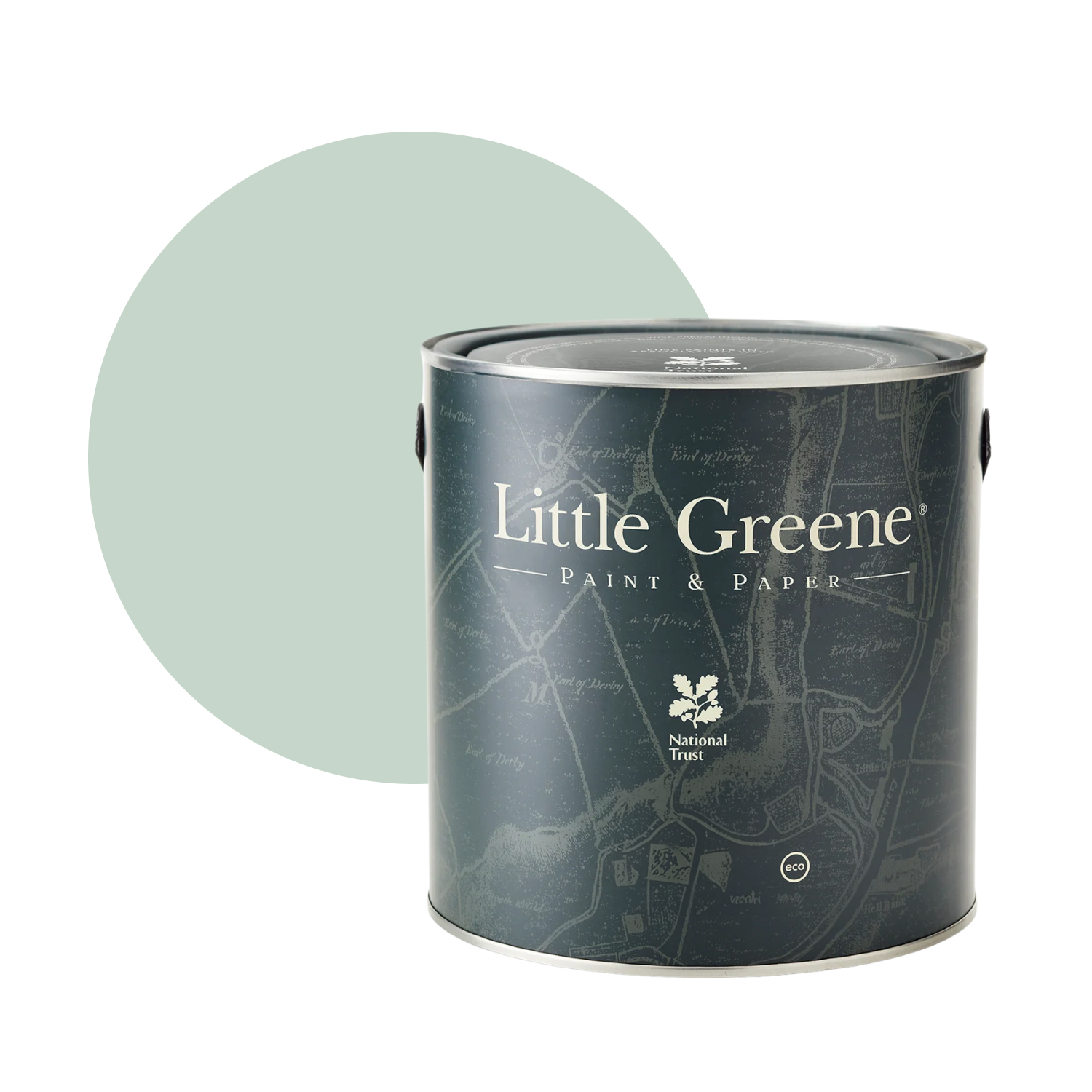 Little Greene Intelligent Eggshell - Aquamarine Mid No. 284 - 2,5L-image
