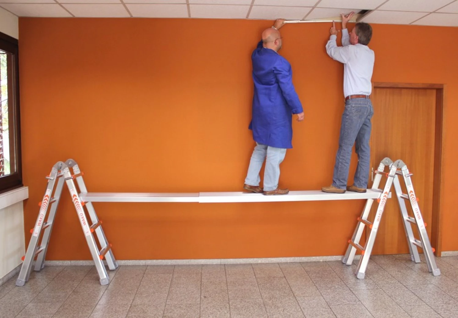 Little Jumbo 1413800123 Waku Telescopische Werkbrug - 28 x 205-350 cm - tot 150kg-image