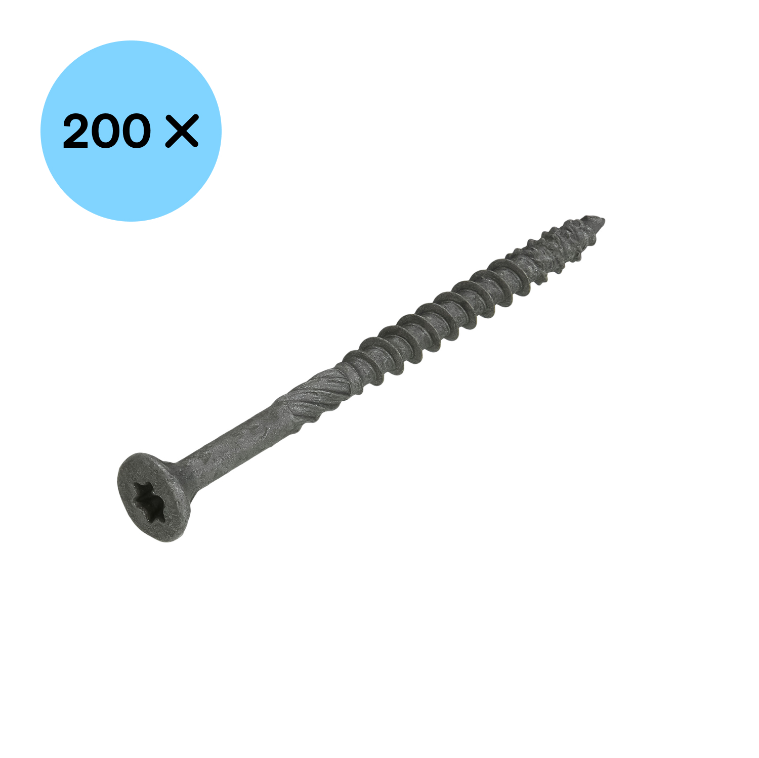 DynaPlus 0281.08.42401 Unischroef - TX25 - 5.0 x 80/42mm - Platkop - Deeldraad - Gecoat (200st)-image