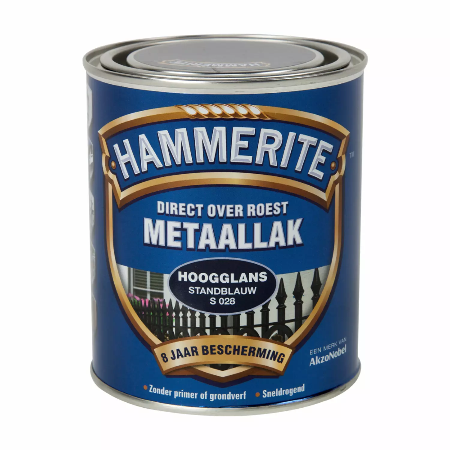 Hammerite Metaallak Hoogglans - Direct over roest - Stand Blauw - 0,75L-image