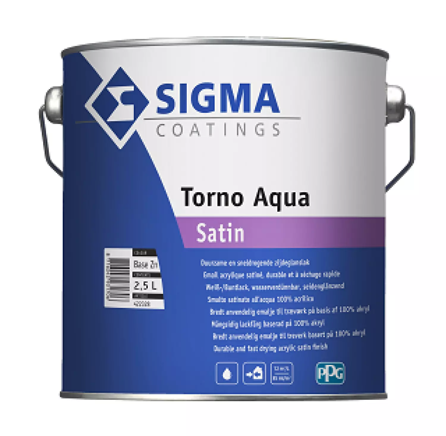 Sigma torno aqua satin - op kleur gemengd - 2,5L-image