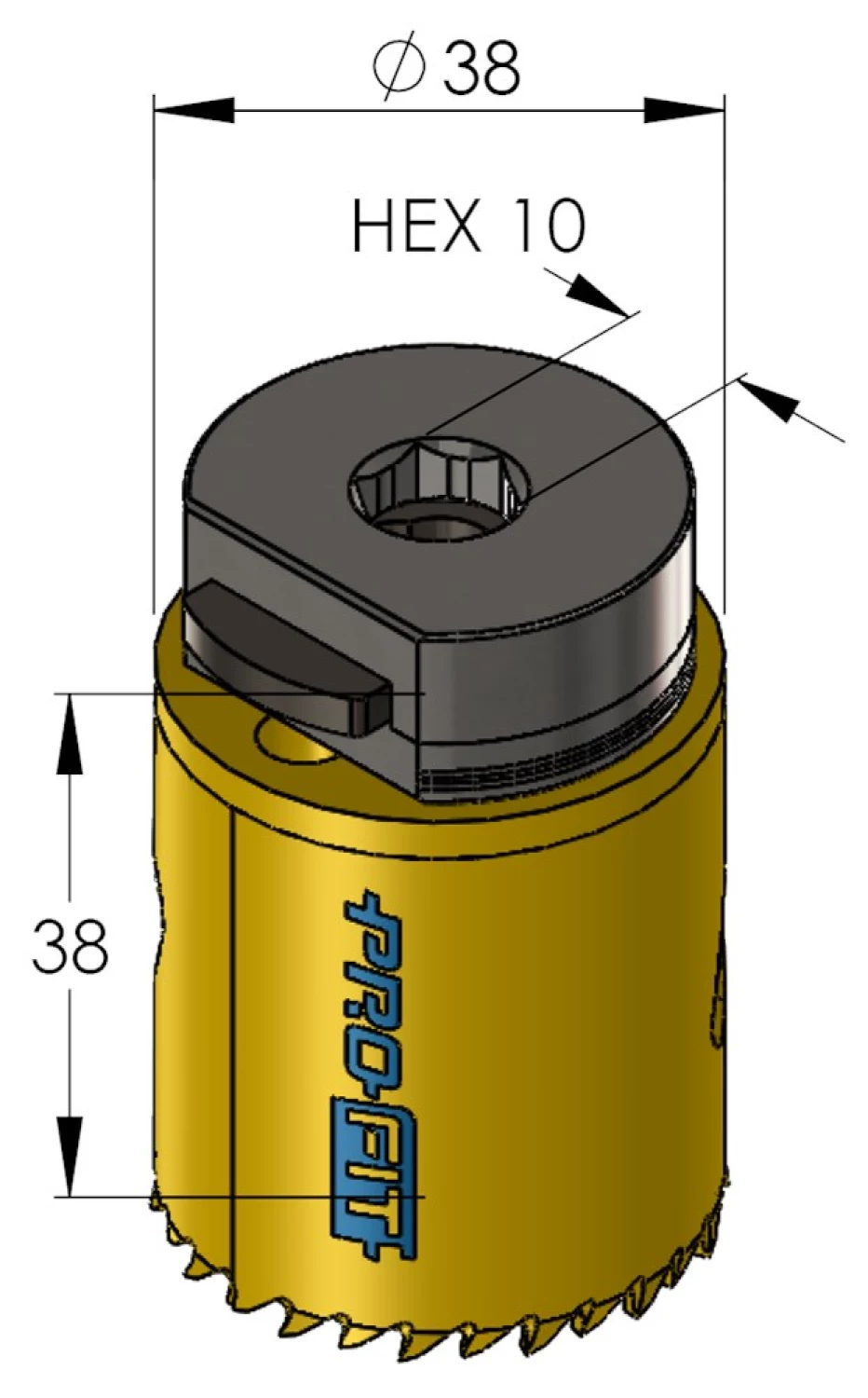 ProFit 09051038 BiMetal Plus gatzaag 38 mm-image