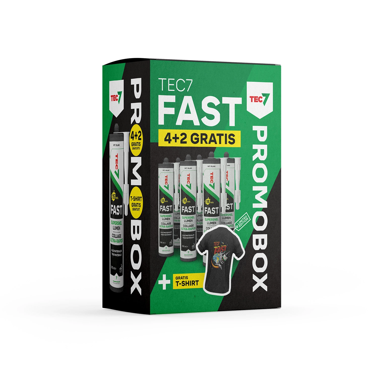 Tec7 Fast Supersnelle lijmkit - Wit - 290ml 4+2 promobox-image