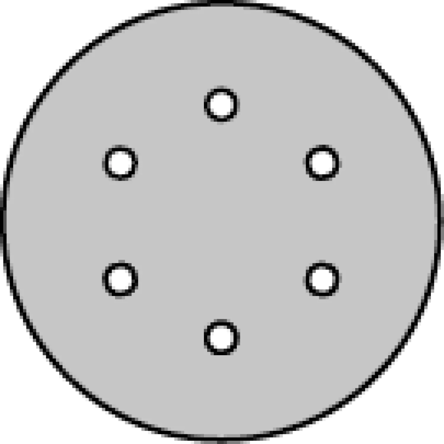 Klingspor Schuurpapier Rond 150 Klitteband 5st 6 Gaten P120-image