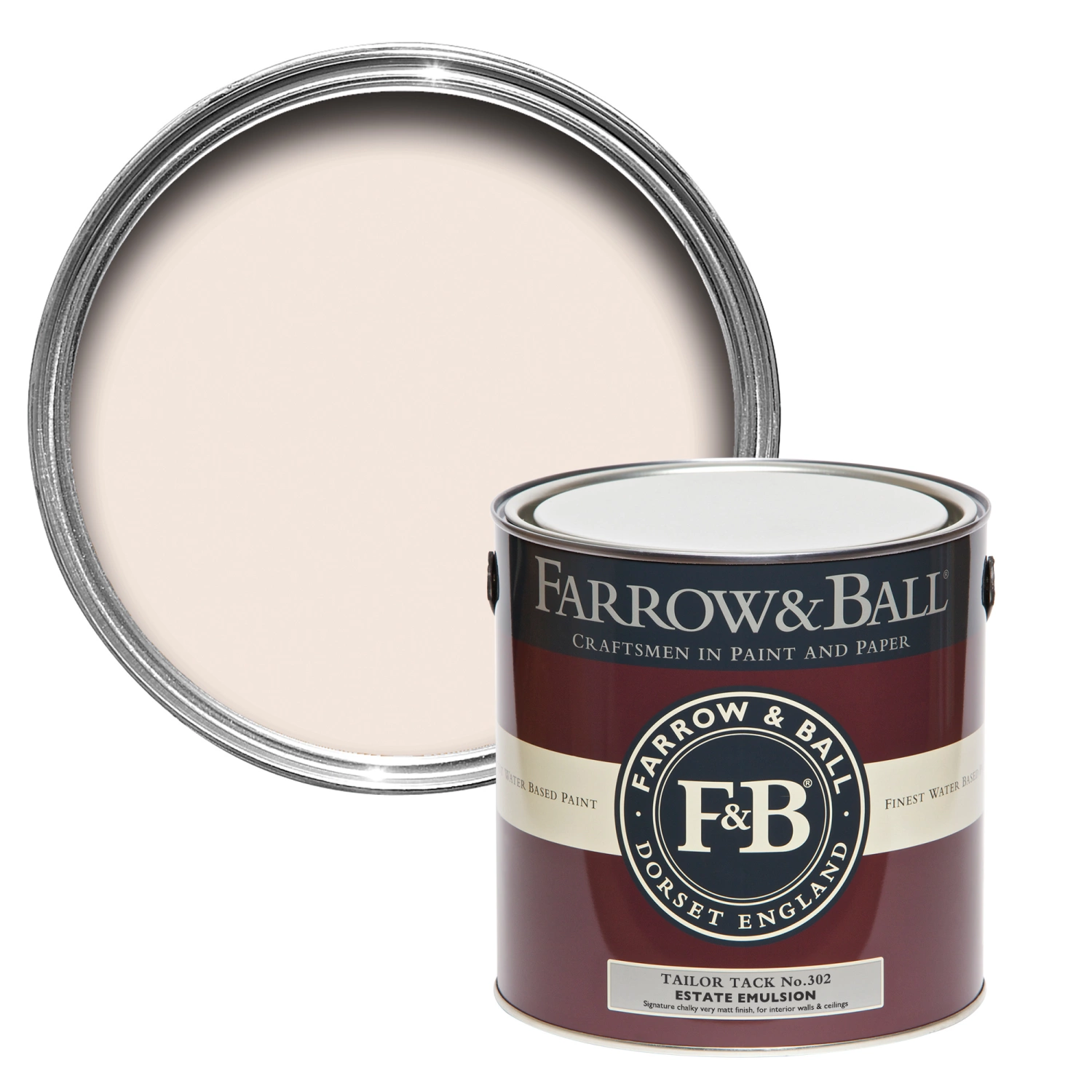 Farrow & Ball Flat Eggshell Tailor Tack No.302 - 5L-image