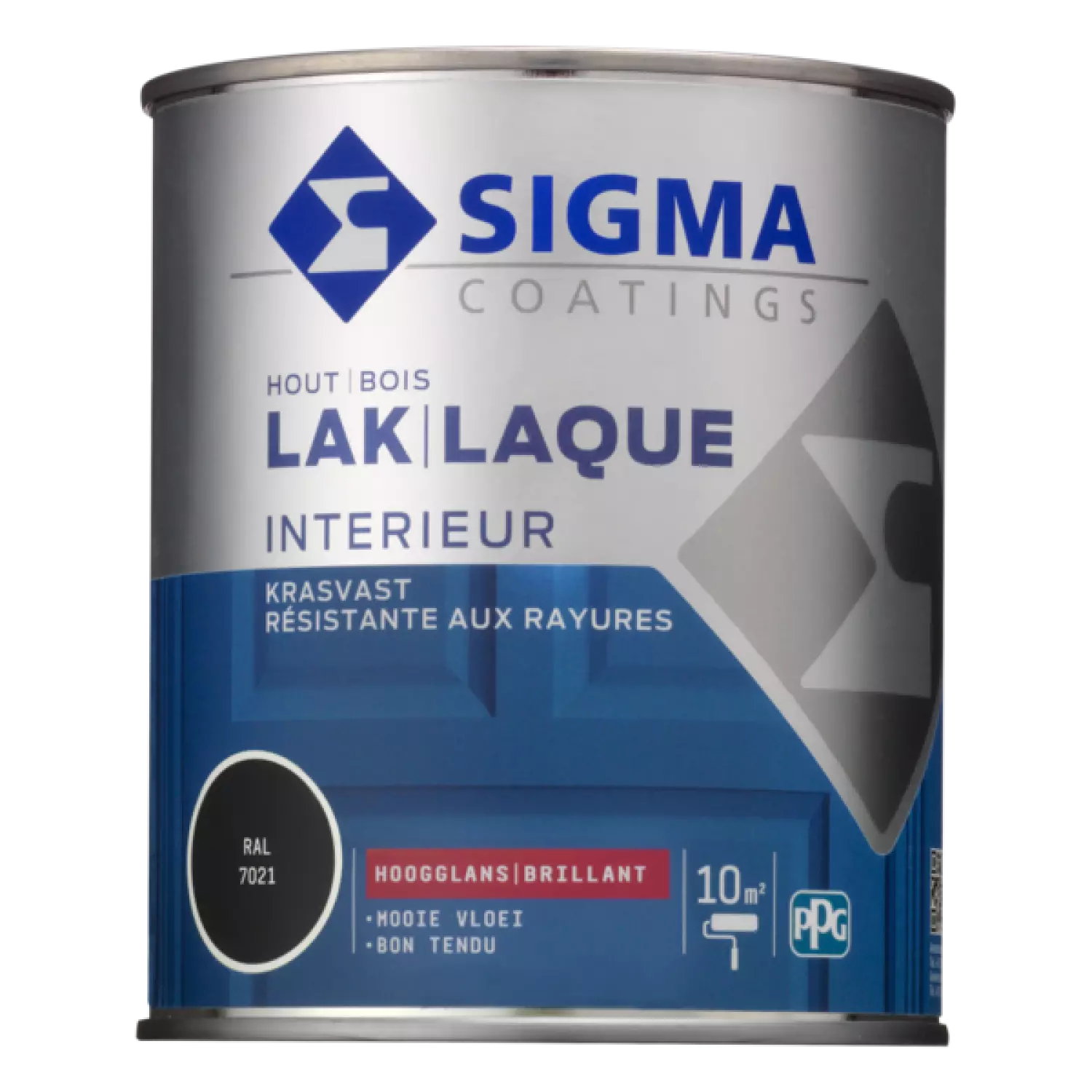 Sigma Houtlak interieur hoogglans - RAL 7021 - 0.75L-image