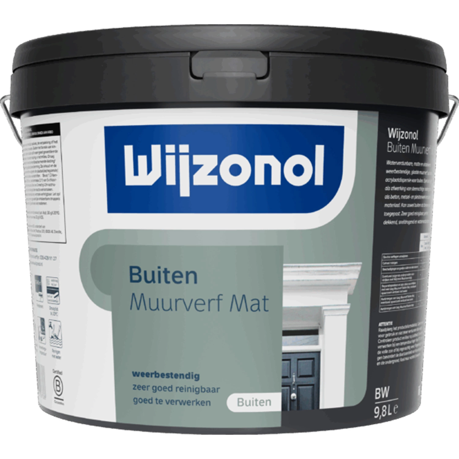 Wijzonol Muurverf voor Buiten - Mat - 10L-image