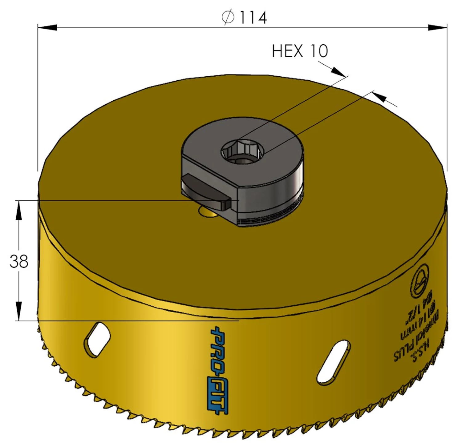 ProFit 09051114 BiMetal Plus gatzaag 114mm-image