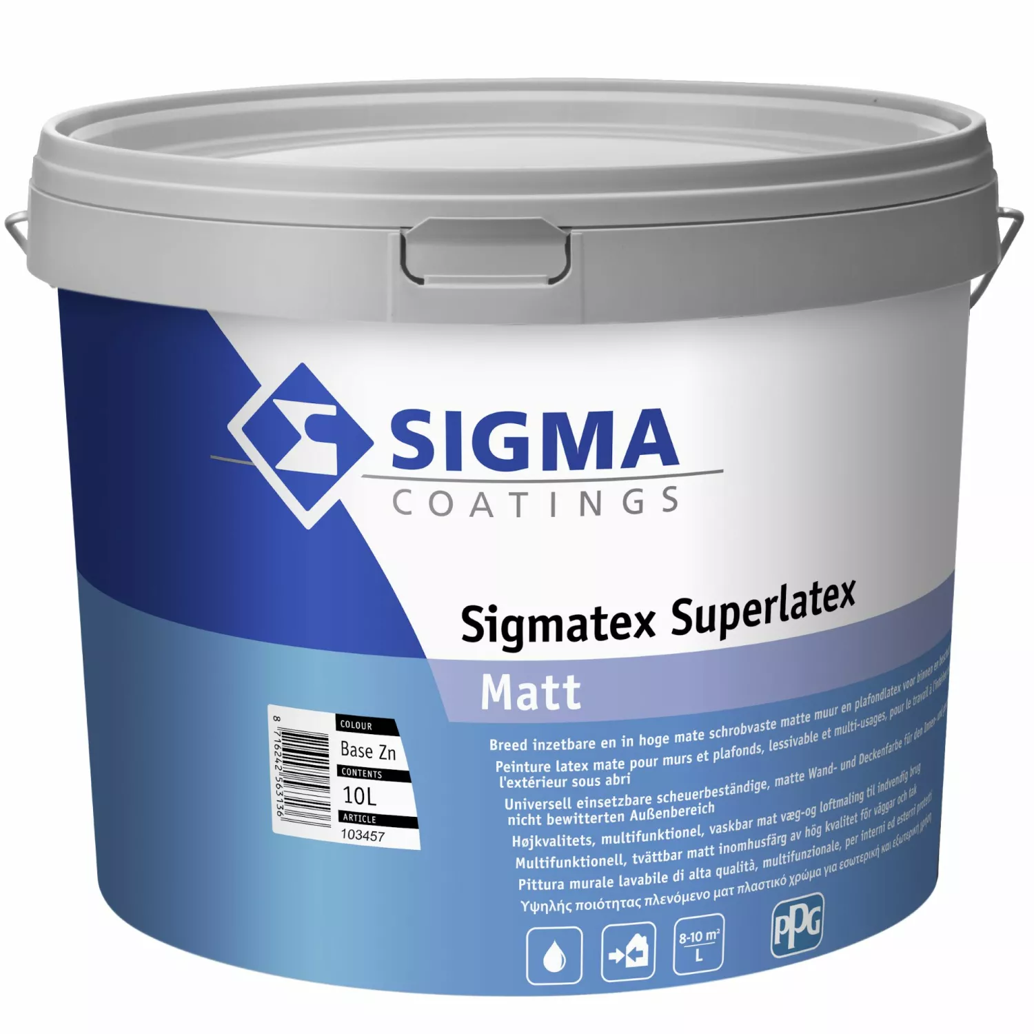 Sigma Sigmatex Superlatex Matt - op kleur gemengd - 10L - muurverf-image