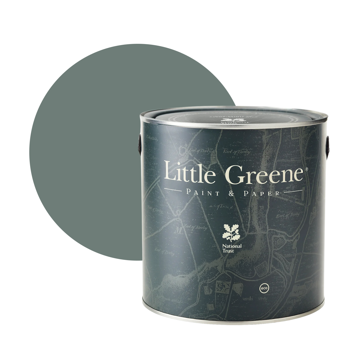 Little Greene Intelligent Satin - Livid No. 263 - 1L-image